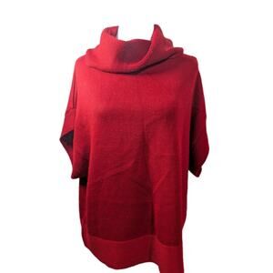 COLDWATER CREEK cowl neck sweater size Medium wool Blend Stretchy Shirt Top EUC